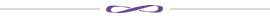 Infinity sign in purple with lines to separate sections